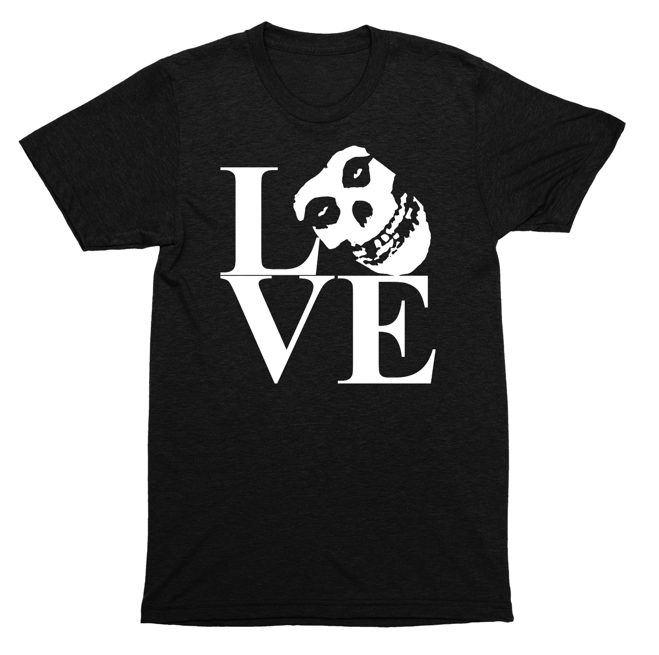 Misfits LOVE Parody Crimson Ghost Punk Rock Band Logo Graphic SHIRT