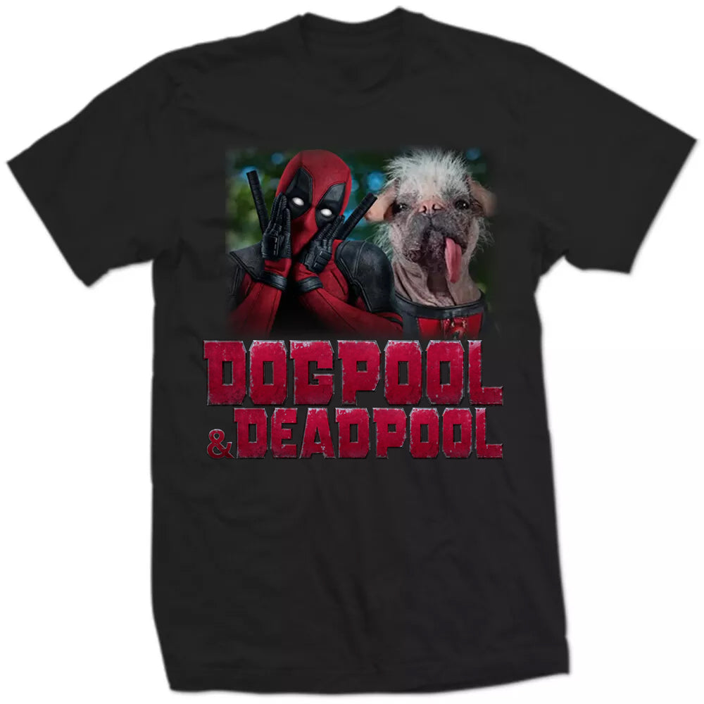 Marvel Deadpool loves Dogpool Parody Funny Superhero Comic Dog Lover Gift SHIRT