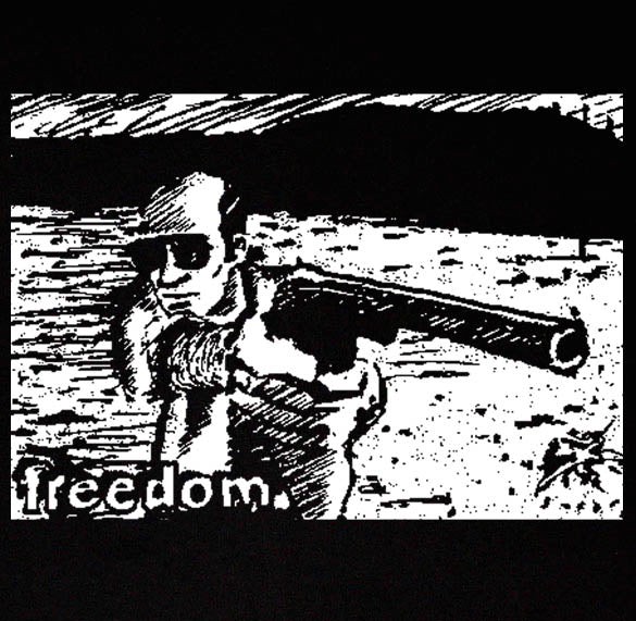 Hunter S. Thompson – Freedom & Fear and Loathing Retro T-Shirt