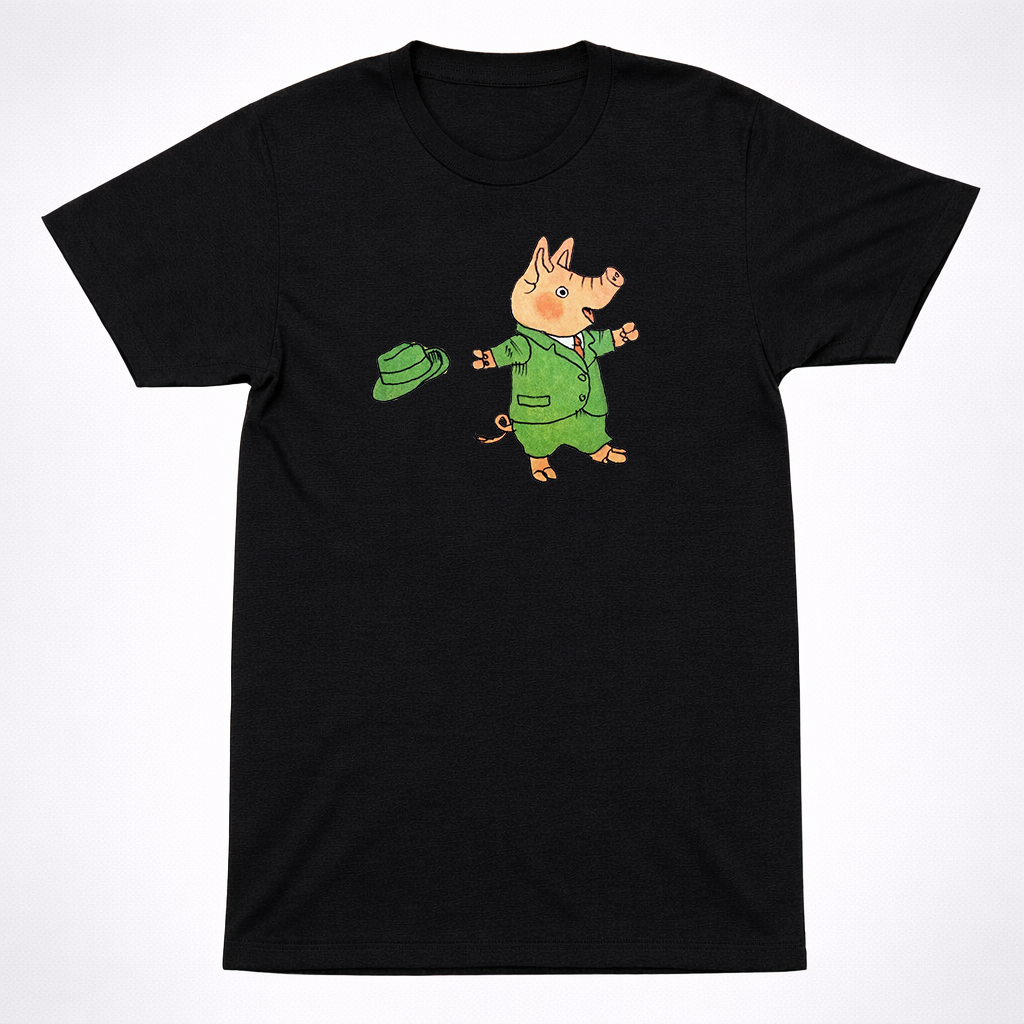 Richard Scarry Sergeant Murphy Pig Police Shirt Kids Book Character Tee