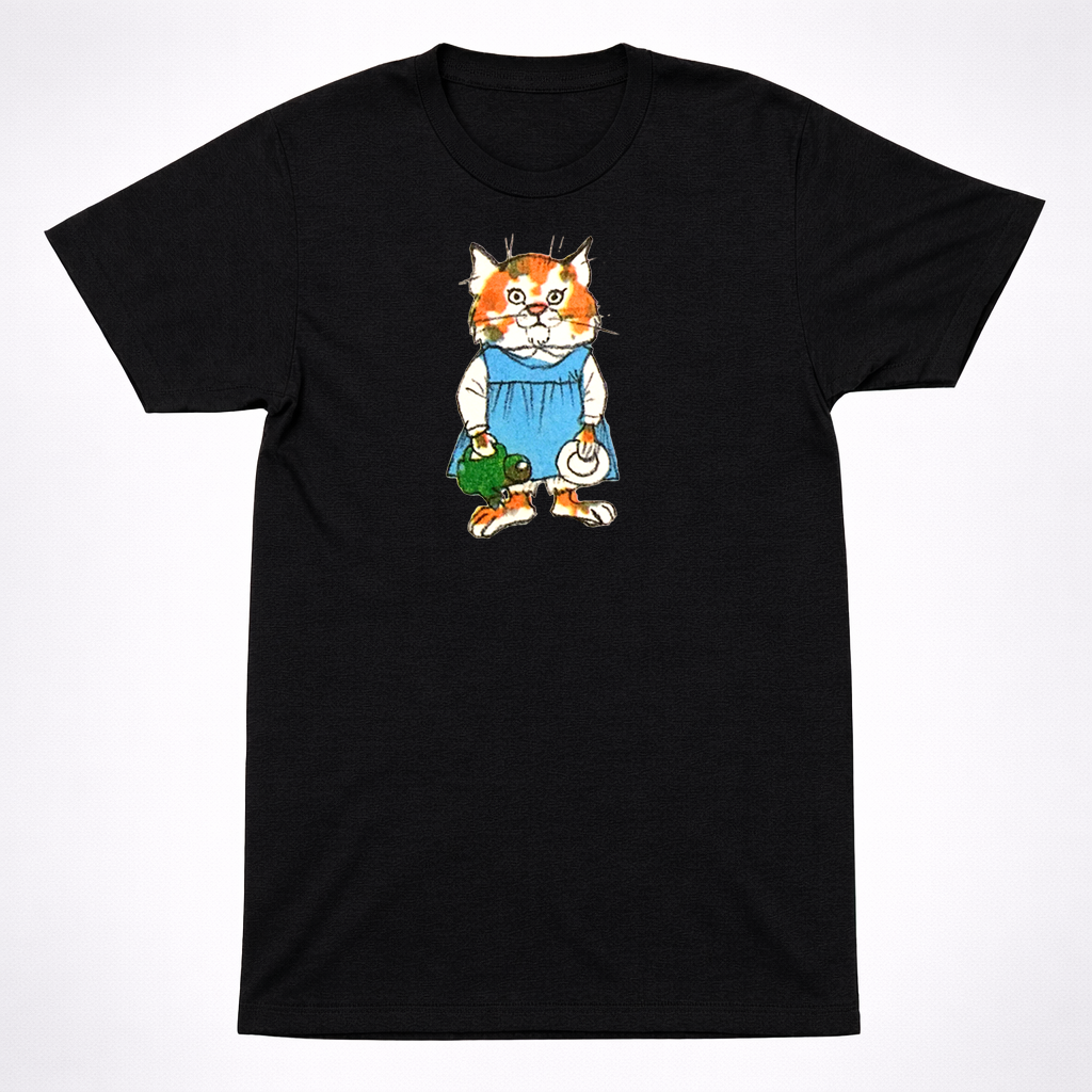 Sally Cat Lowly Worm Shirt Richard Scarry Kids Book Character Retro Cartoon