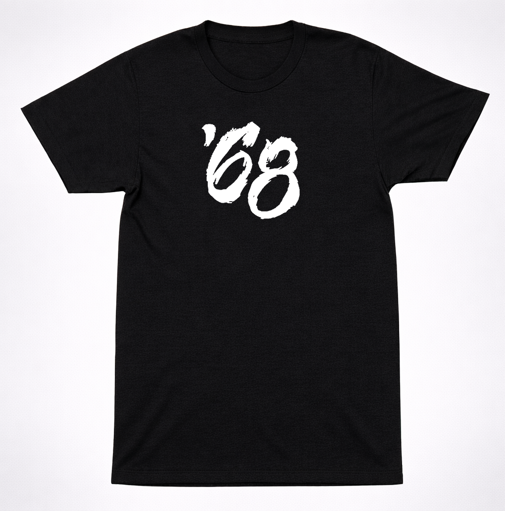 ’68 Handwritten Logo T-Shirt – Chaotic Hardcore Punk Rock Merch