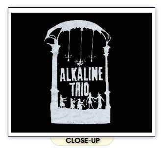 ALKALINE TRIO WIZARD OF OZ punk concert band BW SHIRT