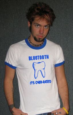 BLUE TOOTH IS OVER-RATED bluetooth funny cell WBL SHIRT