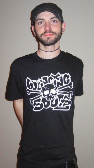 BOUNCING SOULS SKULL punk rock warped band BW SHIRT