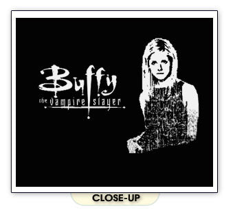 BUFFY THE VAMPIRE SLAYER horror sci-fi tv show BW SHIRT