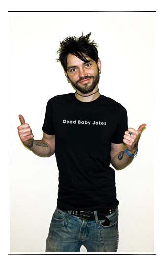 DEAD BABY JOKES dark humor cynical funny emo BW SHIRT