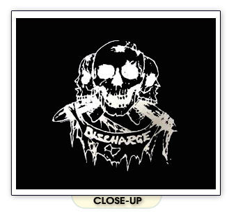 DISCHARGE SKULLS british hardcore punk band BW SHIRT