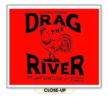 DRAG THE RIVER ROOSTER alt country punk band RB SHIRT