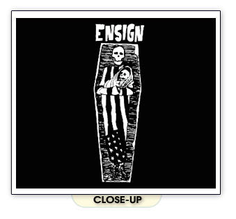 ENSIGN COFFIN hardcore punk band indecision BW SHIRT