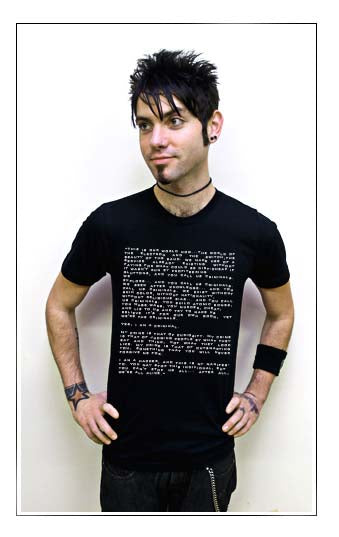 HACKER MANIFESTO This Is Our World Now Film BW SHIRT