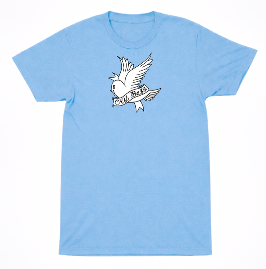Lil Peep T-Shirt Bird Dove Banner & Message Emo Rap Goth Trap Hip Hop Fan Tee