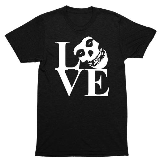 Misfits LOVE Parody Crimson Ghost Punk Rock Band Logo Graphic SHIRT