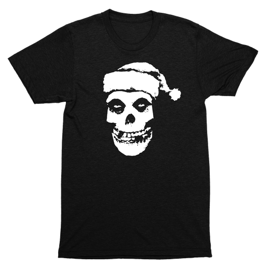 Misfits Santa Hat Crimson Ghost Punk Rock Christmas Parody Graphic SHIRT