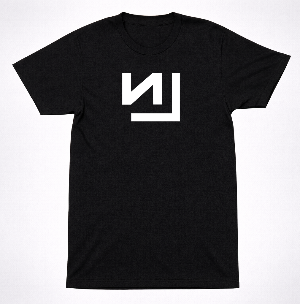 Nine Inch Nails New School NIN Logo T-Shirt Industrial Rock Band Graphic Tee