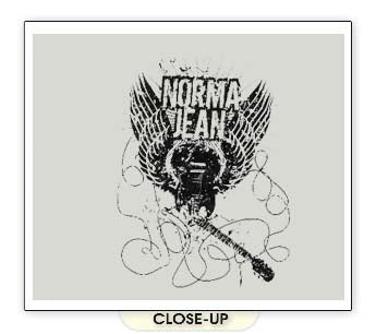 NORMA JEAN GUITAR WINGS metal concert hardcore GB SHIRT