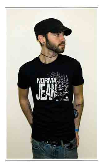 NORMA JEAN ARMY hardcore chug metal breakdown BW SHIRT