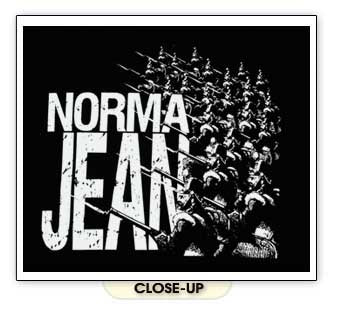 NORMA JEAN ARMY hardcore chug metal breakdown BW SHIRT