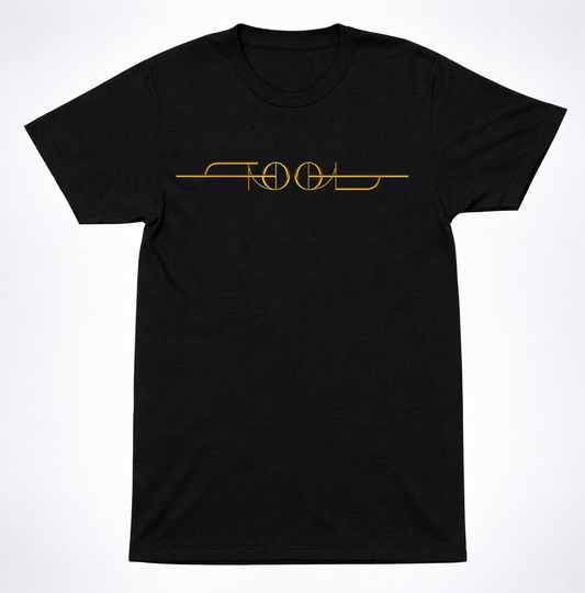 Tool Gold Line New Current Logo Minimalist Progressive Metal Band T-Shirt