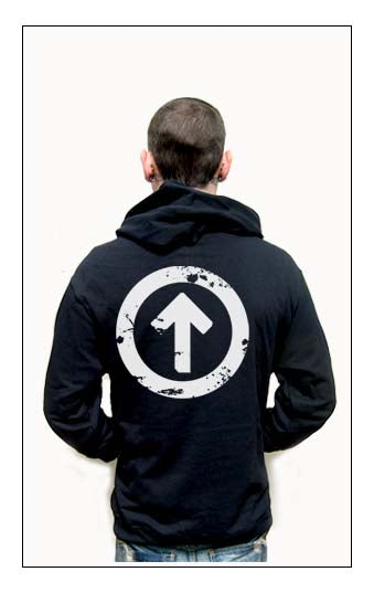 ABOVE THE INFLUENCE black WHITE drugs pullover HOODIE