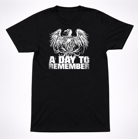 A Day To Remember Flaming Phoenix Logo T-Shirt Classic Pop-Punk Hardcore Band