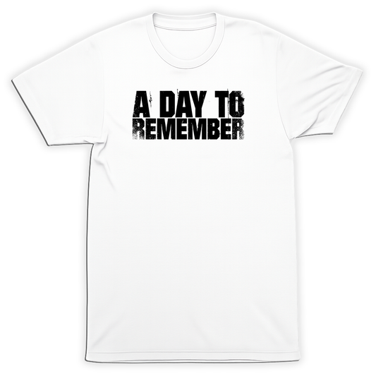 A Day To Remember Gritty Grit Text ADTR T-Shirt Classic Pop-Punk Hardcore Band