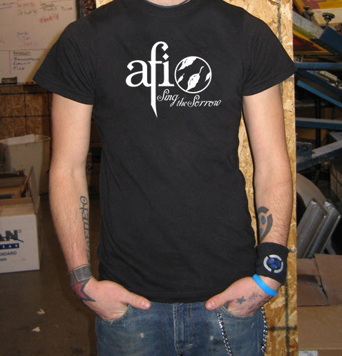 AFI SING THE SORROW davey havok punk mall goth BW SHIRT