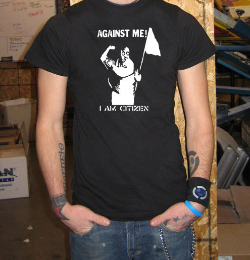 AGAINST ME I AM CITIZEN punk no idea florida BW SHIRT