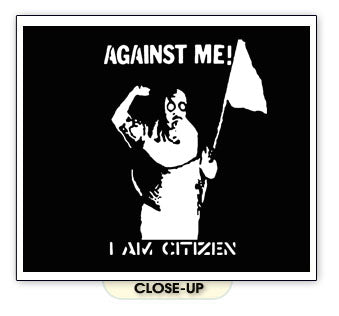 AGAINST ME I AM CITIZEN punk no idea florida BW SHIRT