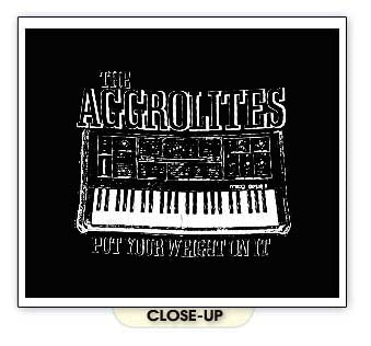 AGGROLITES PIANO warped tour reggae hellcat BW SHIRT