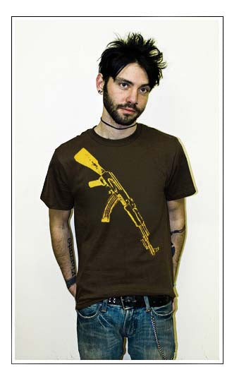 AK-47 DISTRESSED gun weapon usa pride crime BY SHIRT