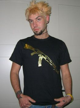 AK-47 DISTRESSED FOIL gun weapon crime army BGF SHIRT