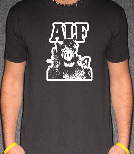 ALF tv sitcom retro alien funny vintage show BW SHIRT