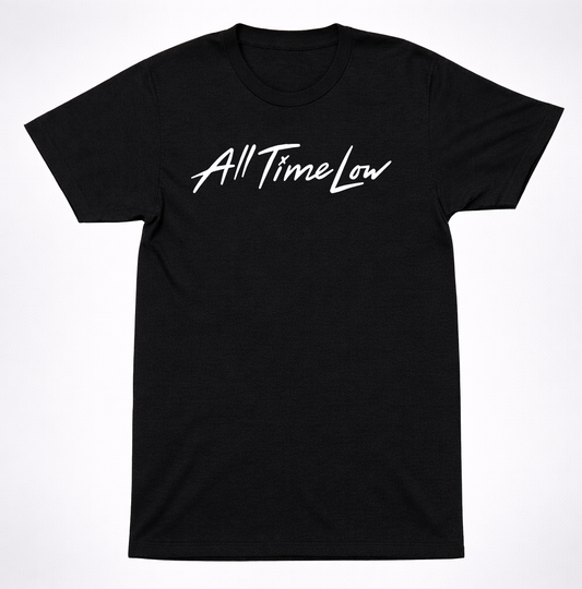 All Time Low Scribble Emo Rock Classic Logo T-Shirt – Pop Punk Band Tee