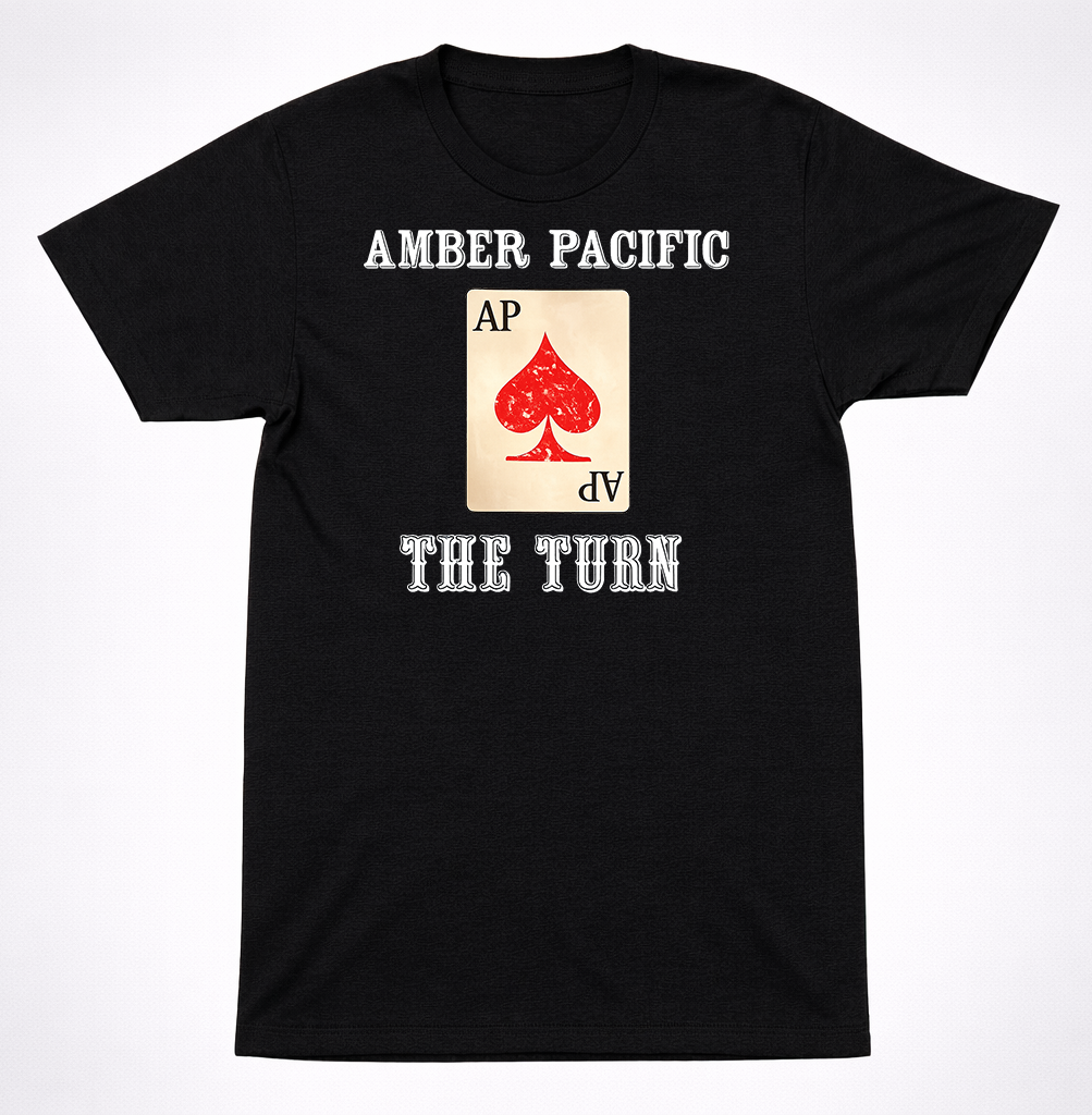 Amber Pacific The Turn Shirt Ace of Spades Card Graphic Emo Music Black Shirt