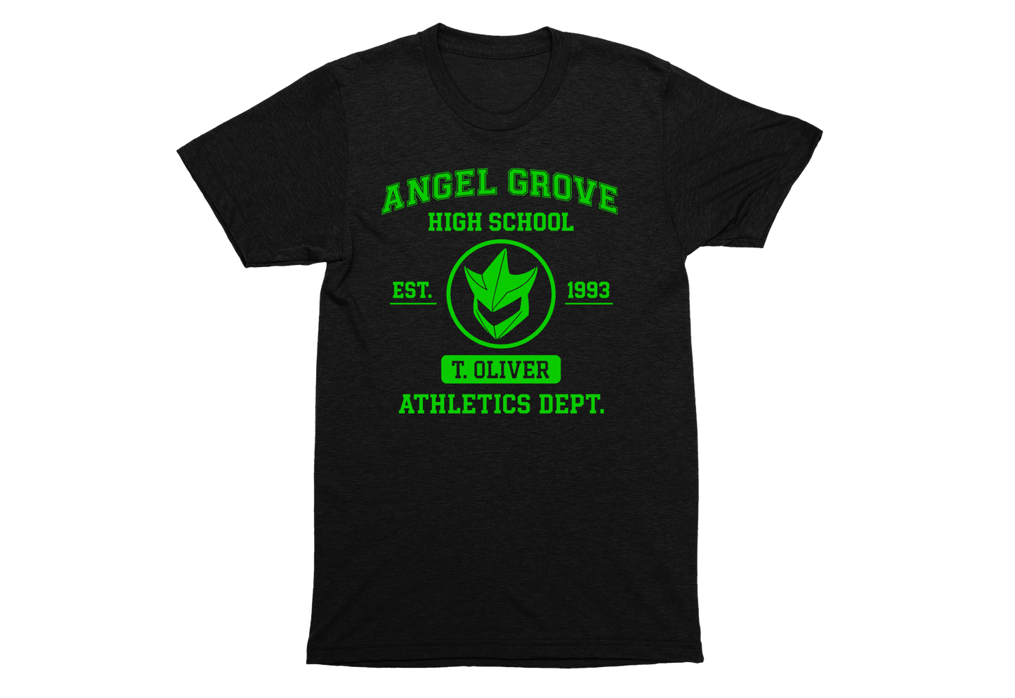 Angel Grove High School Tommy Oliver Green Ranger Dragon Shield Athletics Unisex T-Shirt