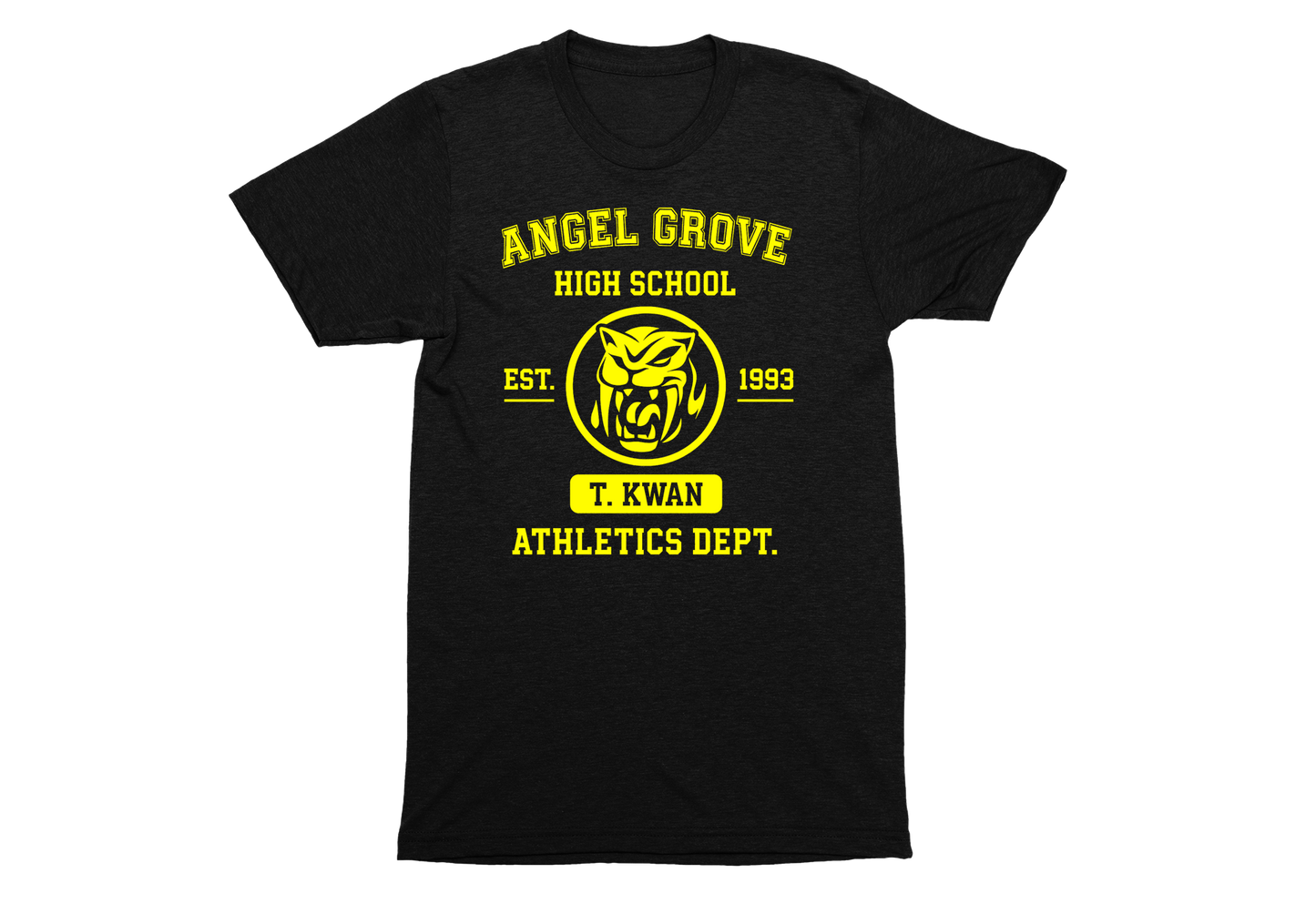 Angel Grove High School Trini Kwan Yellow Ranger Saber-Toothed Tiger Athletics Unisex T-Shirt