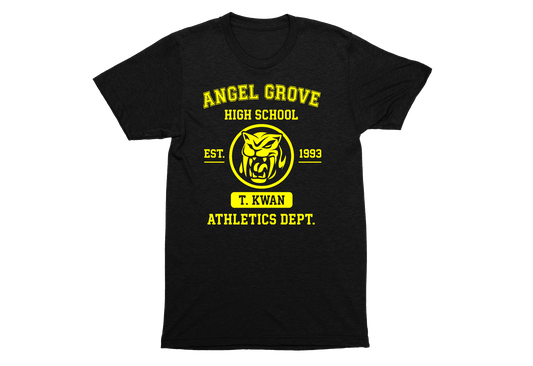 Angel Grove High School Trini Kwan Yellow Ranger Saber-Toothed Tiger Athletics Unisex T-Shirt