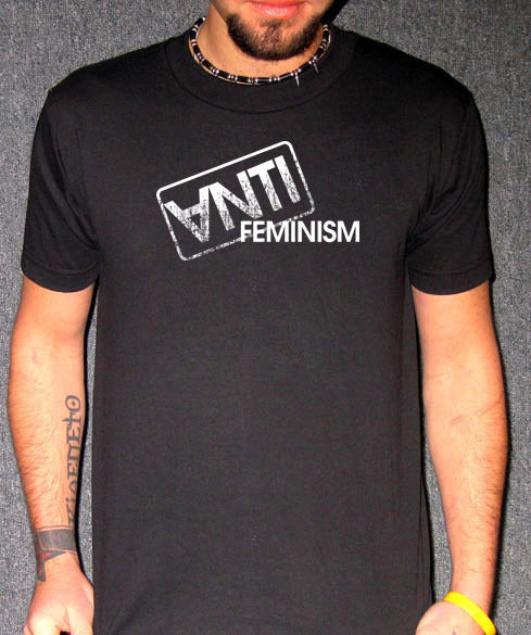 ANTI FEMINISM LOGO pop rock heavy emo goth band SHIRT