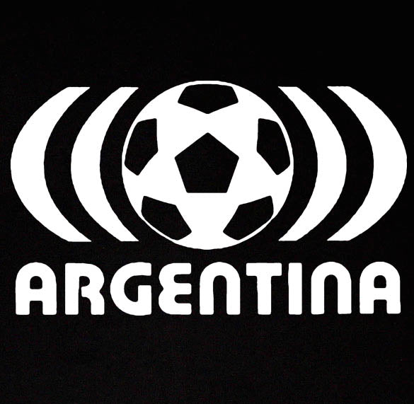 ARGENTINA SOCCER sports futbol world cup fan BW SHIRT