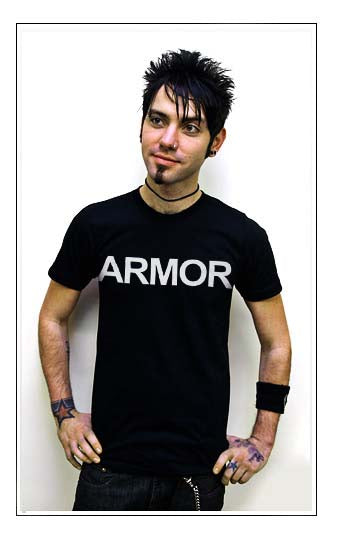 ARMOR FOR SLEEP TEXT emo punk pop concert BW SHIRT