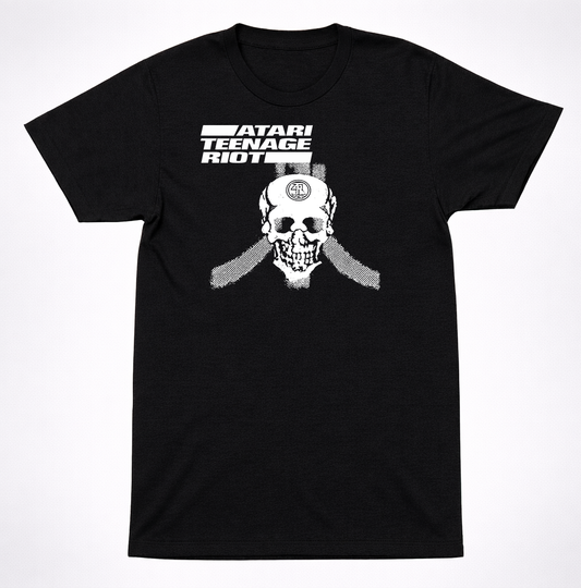 Atari Teenage Riot Redefine Your Enemy Gasmask Logo T-Shirt Midi Hardcore Punk