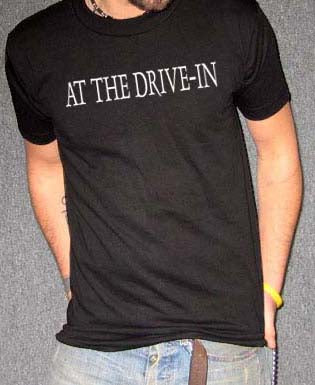 AT THE DRIVE IN TEXT mars volta sparta rock band SHIRT