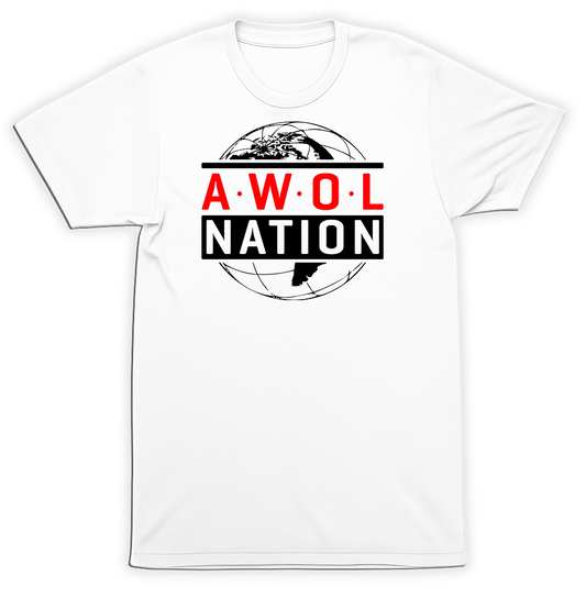 AWOLNATION World Logo Shirt Alternative Rock Band Graphic White T-Shirt