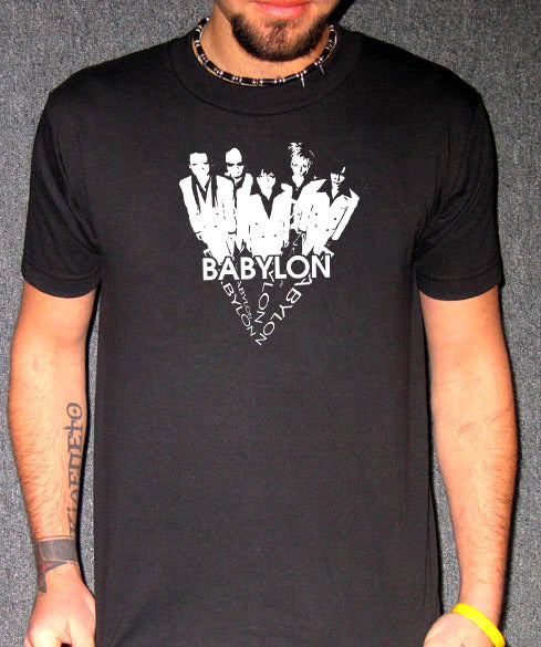 BABYLON j-rock band rock japanese visual kei BW SHIRT