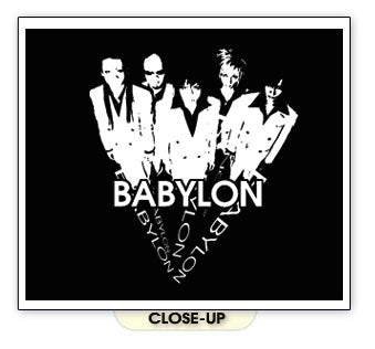 BABYLON j-rock band rock japanese visual kei BW SHIRT