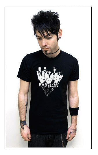 BABYLON j-rock band rock japanese visual kei BW SHIRT