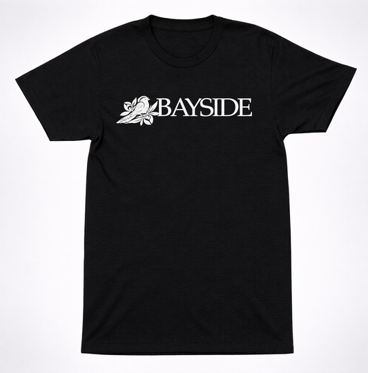 Bayside Logo T-Shirt Bird Emblem Emo Punk Rock Post Hardcore Band Tee