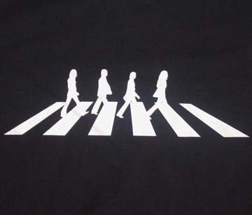 BEATLES ABBEY ROAD lennon ringo rock band hip BW SHIRT