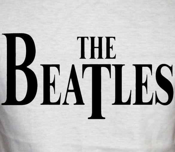 THE BEATLES TEXT LOGO retro vintage band rare WB SHIRT